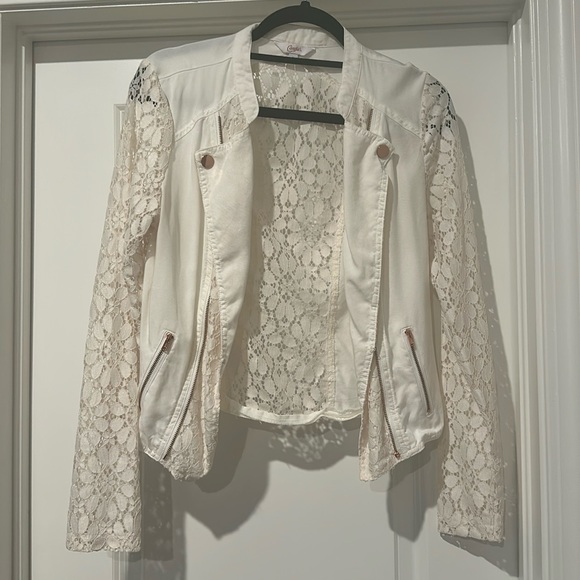 Candie's Tops - White lace candies jacket